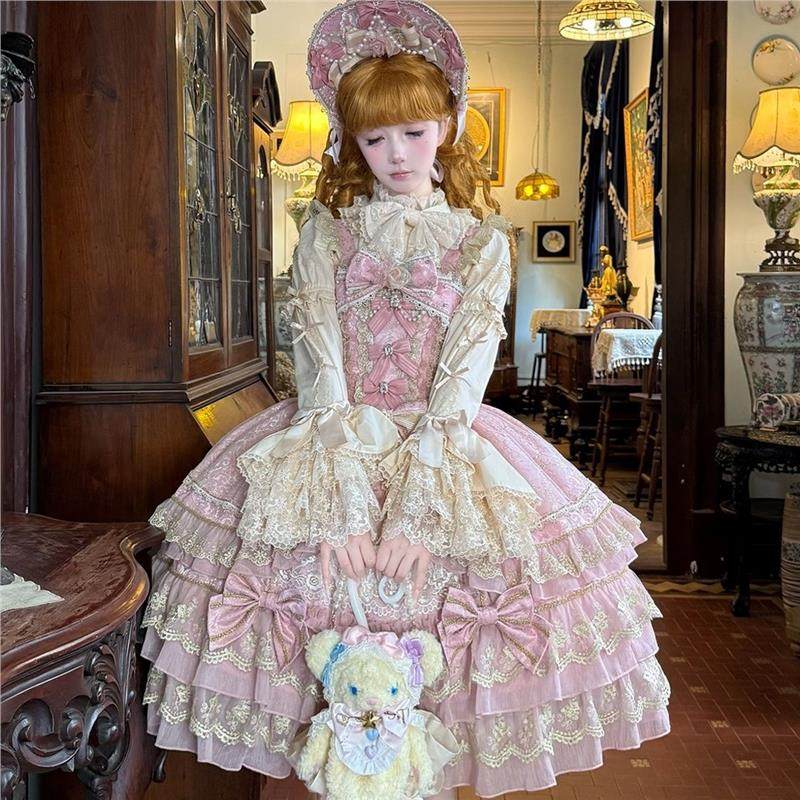 韩菇凉~原创设计Lolita洋装doll感jsk吊带连衣裙秋冬,淘宝优惠券,粉丝福利购,淘宝优惠卷