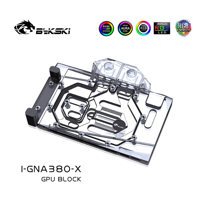 Bykski I-GNA380-X 显卡水冷头GUNNIR Intel Arc A380 Photon 6G - 图1