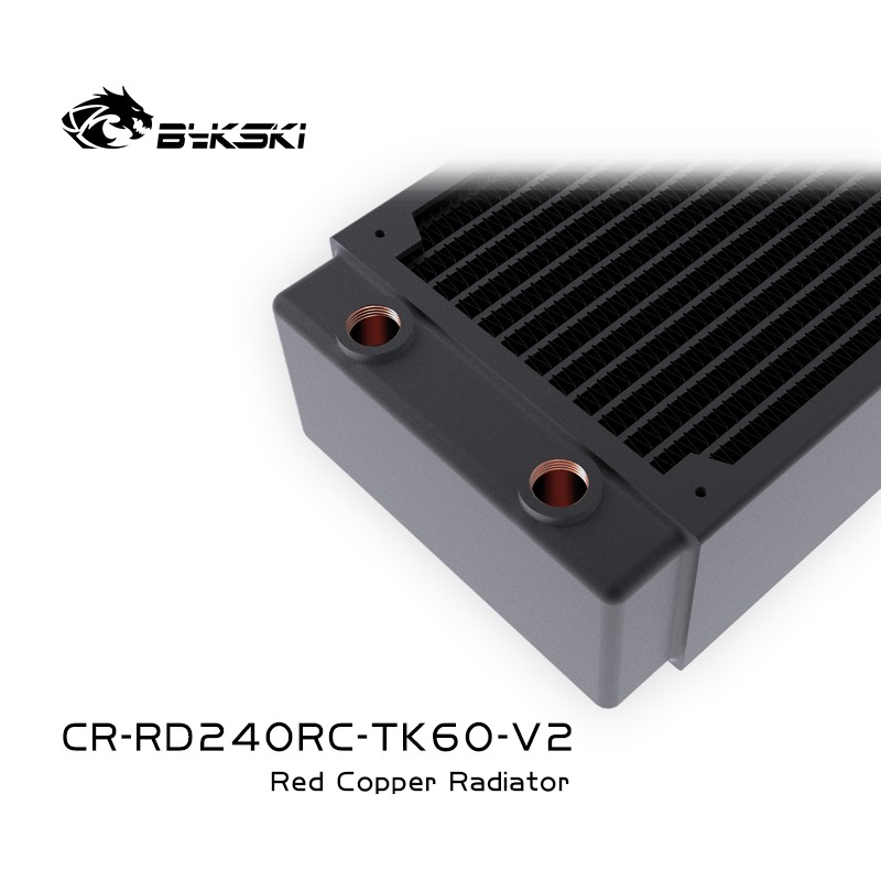 Bykski CR-RD240RC-TK60-V2 RC系列高性能水冷排三层厚排紫铜散热 - 图2