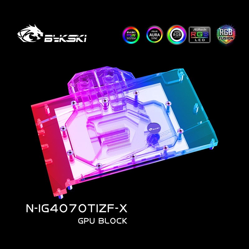 Bykski N-IG4070TIZF-X 显卡水冷头 七彩虹 RTX 4070Ti 豪华版 - 图2