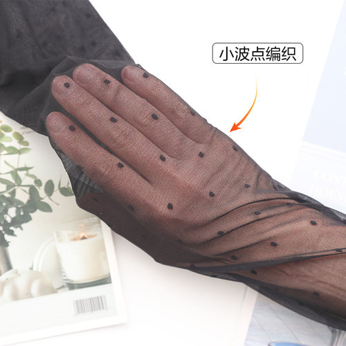 点点黑丝脚尖加固波点丝袜幂式穿搭夏季薄款显瘦足意良品袜子2101 - 图2