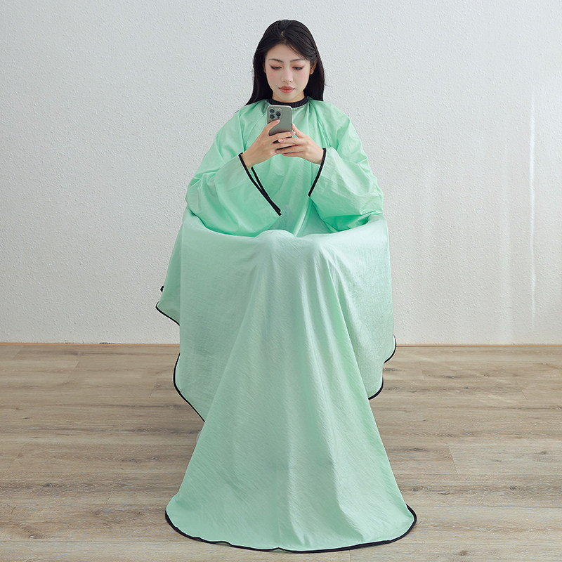 围布理发店专用带袖子理发围布美发围布烫染带袖围布剪发围布定制,淘宝优惠券,粉丝福利购,淘宝优惠卷