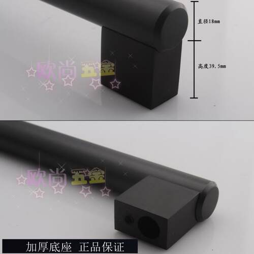 1米超长拉手 现代简约亚光太空铝合金橱柜抽屉衣柜门特长加长把手 - 图3