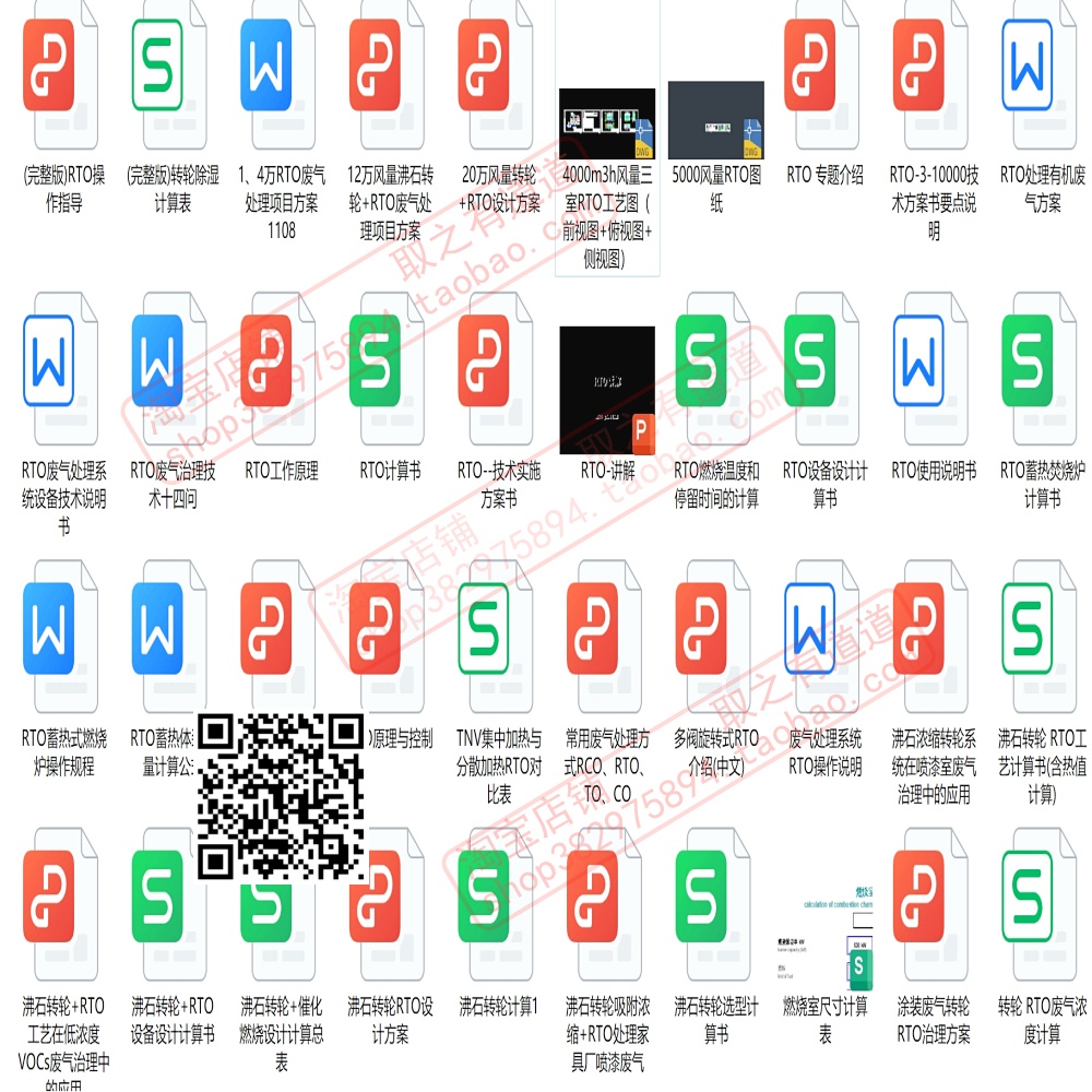 40个沸石转轮-RTO技术方案+计算书+计算表格+说明书+CAD图纸-图0