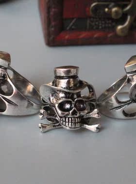 非主流骷髅朋克风夜店男士戒指
