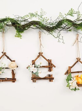 壁挂壁饰幼儿园环创教室走廊创意挂饰仿真绿植吊饰客厅墙面装饰品