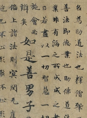 敦煌 僧肇注维摩诘经手稿 小楷字帖 书法文献 纸本绢布 微喷复制