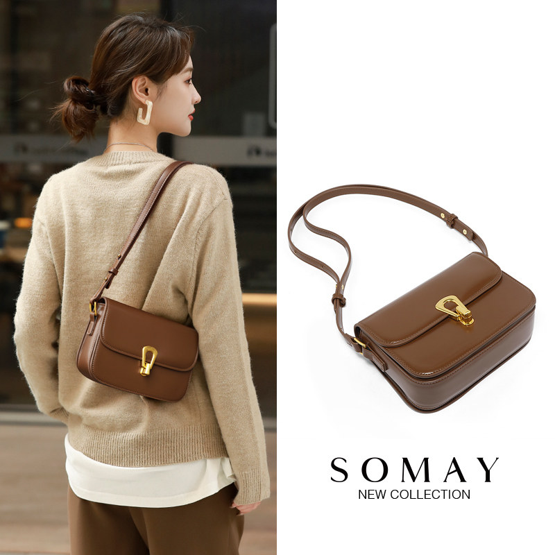 2021新款潮秋冬百搭单肩豆腐包包 somay女士包袋