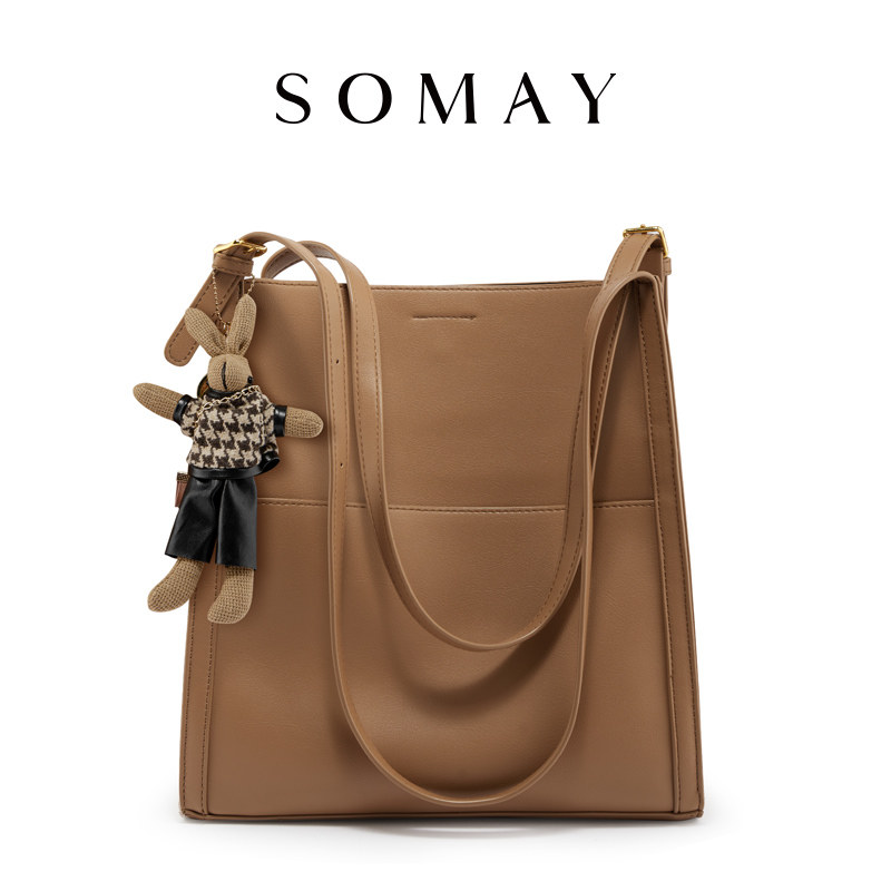 somay 2021新款潮秋冬通勤托特包包 somay女士包袋