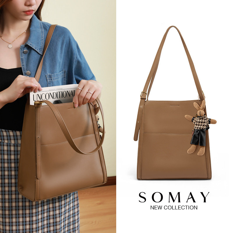 somay 2021新款潮秋冬通勤托特包包 somay女士包袋