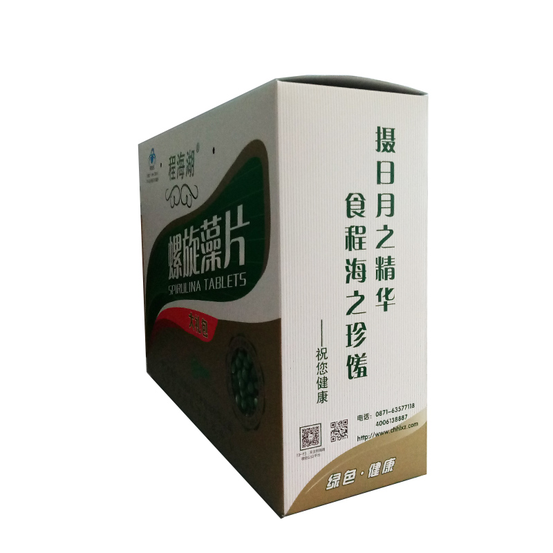 程海湖旗舰店程海湖牌富硒酵母螺旋藻片150g*2桶+富硒100g豪华礼盒装 增强免疫3
