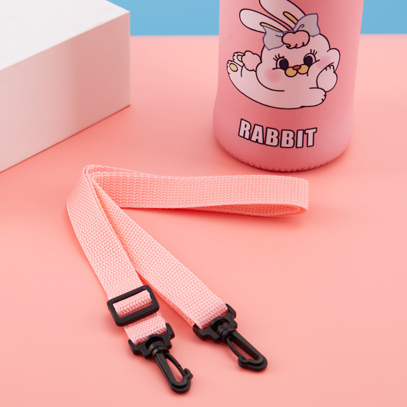 儿童保温杯杯套通用可爱卡通水壶斜挎背带水杯便携防烫防摔保护套,淘宝优惠券,粉丝福利购,淘宝优惠卷