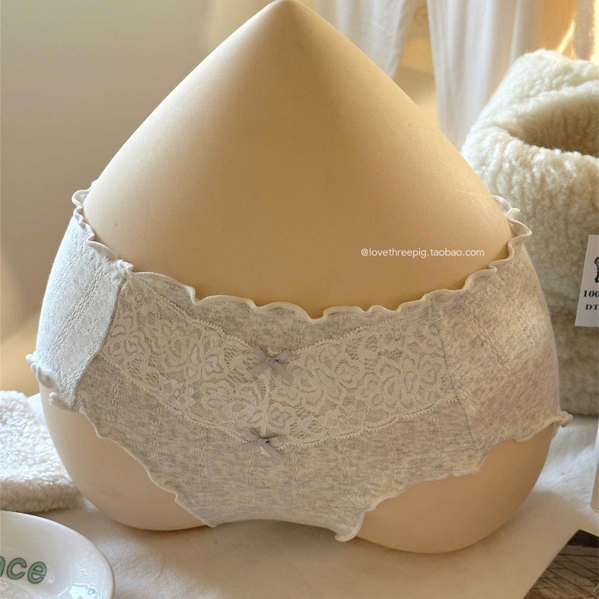 “花怎么只开一季”韩系少女木耳花边棉质软乎乎内裤少女学生平价 - 图1
