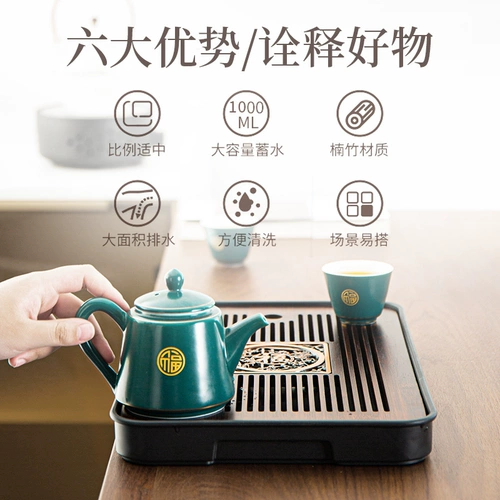 Легкий роскошный чайный поднос ретро