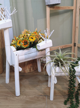 木拾亿实木装饰小鹿摆件