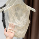 Sexy inner lace low neck V-neck camisole lace vest