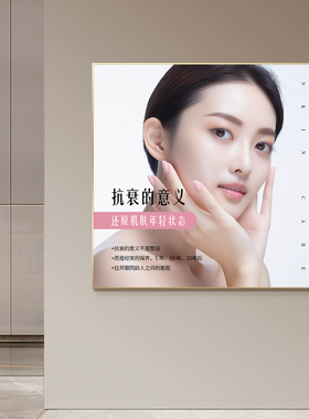 美容院皮肤管理美业会所挂画广告