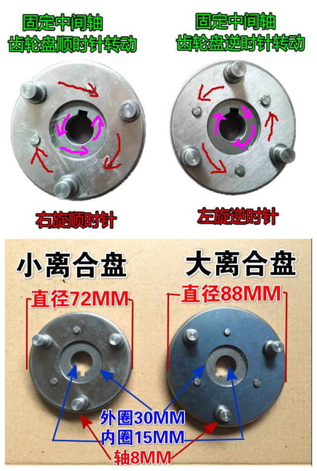 八方电机齿轮36齿离合器总成 93齿90齿内齿圈27 28 31钢齿尼龙齿