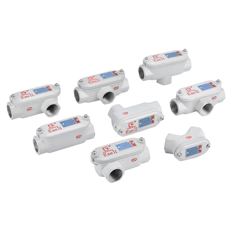 防爆穿线盒BHC6分三通过线盒DN20直四通弯通铝合金防爆盒加厚 - 图3