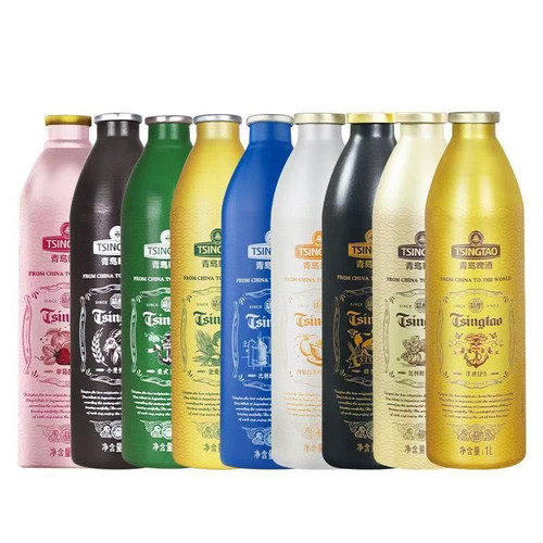 青岛啤酒精酿1升桶装甜世涛/比利时双料/小麦博克/草莓西柚白茶 - 图3