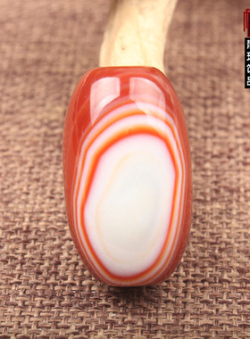 精品天然缠丝玛瑙挂件链 磨砂老玛瑙天眼一线天项链吊坠一图一物