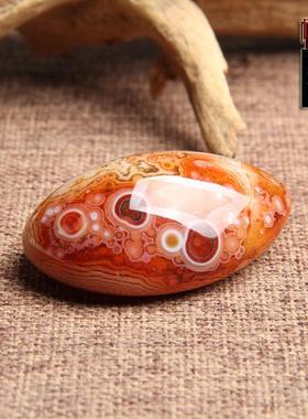 天然马达加斯加缠丝玛瑙天眼吊坠