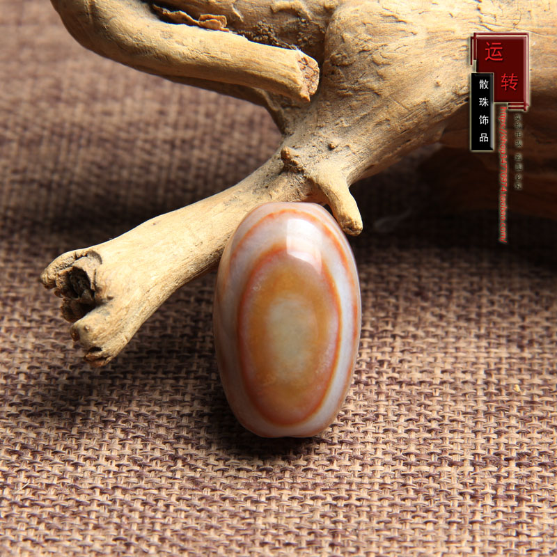 天然缠丝玛瑙一眼天珠桶珠散珠手链手串配件吊坠项链一图一物 - 图0