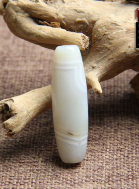 天然缠丝玛瑙三眼天珠药师吊坠