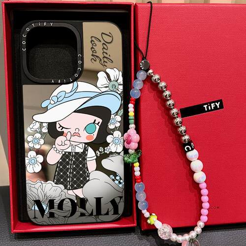 C家磁吸MagSafe甜酷少女莫莉MOLLY Daily Look适用iphone16promax17手机壳15pro苹果14plus日韩13可爱12 - 图1