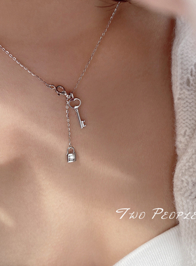 轻奢小众纯银冷淡风百搭钥匙项链