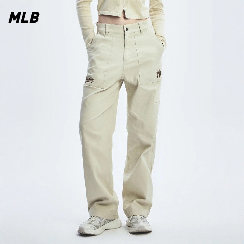 MLB专柜正品25春季新款男女情侣复古工装裤时尚休闲裤3AWPV0351,淘宝优惠券,粉丝福利购,淘宝优惠卷
