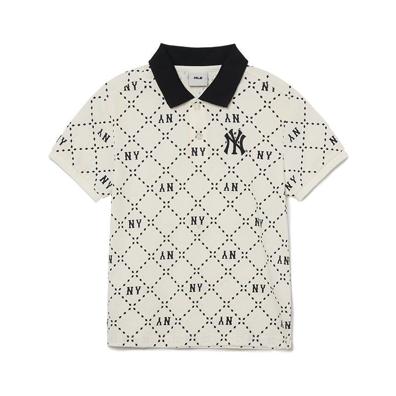 MLB短袖儿童男童女童复古满标翻领POLO衫休闲运动T恤7APQMD133,淘宝优惠券,粉丝福利购,淘宝优惠卷