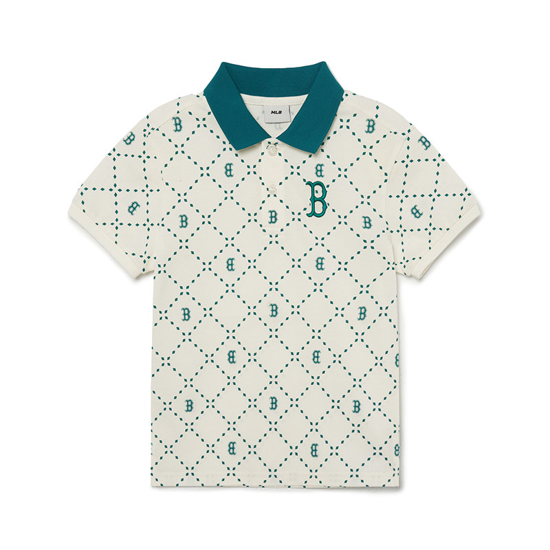 MLB短袖儿童男童女童复古满标翻领POLO衫休闲运动T恤7APQMD133,淘宝优惠券,粉丝福利购,淘宝优惠卷