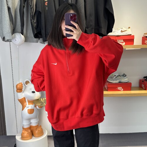 Nike耐克25新款灵蛇迎新男子加绒运动半拉链卫衣葛曼棋同款HV8205 - 图0
