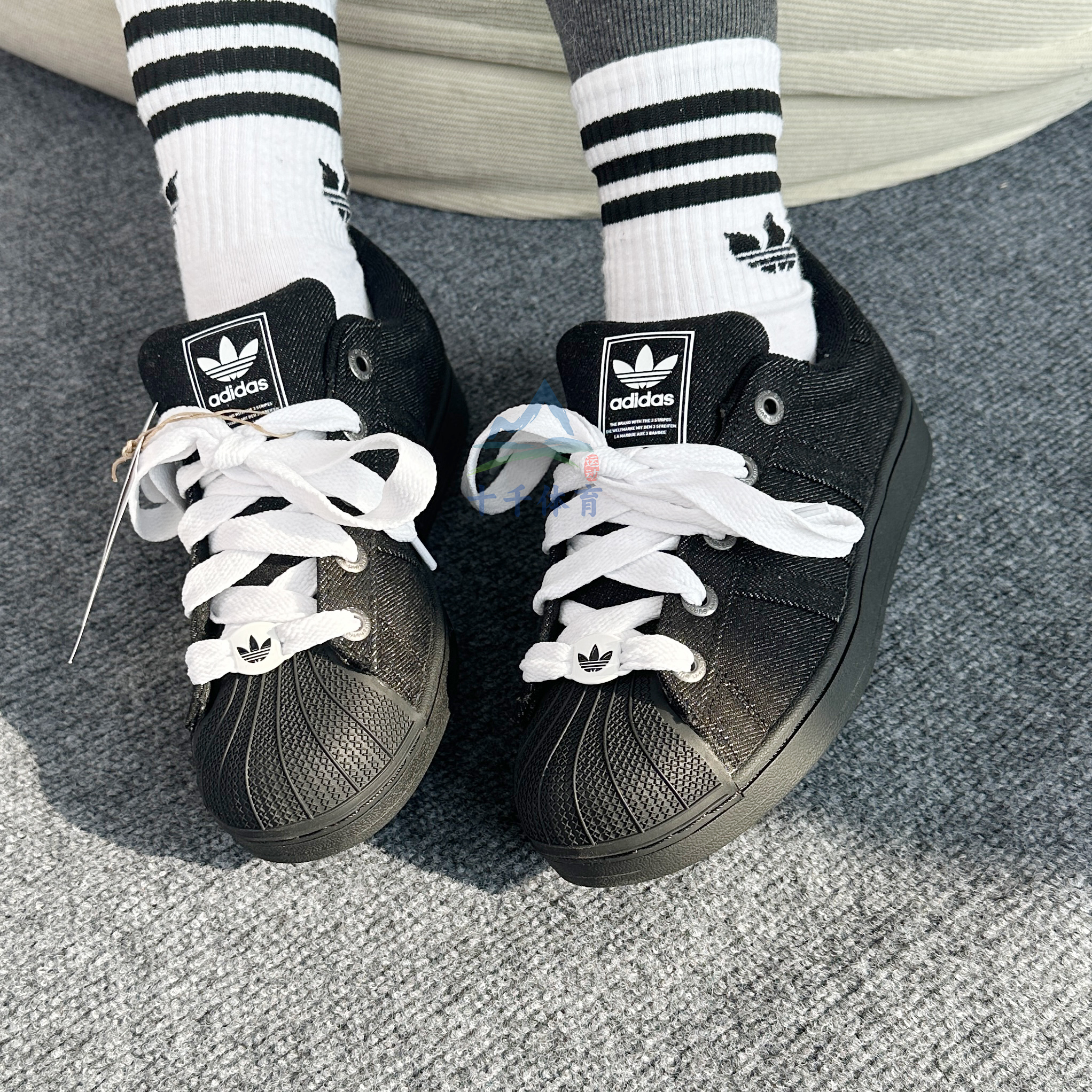 25新款adidas阿迪达斯三叶草男女SUPERSTAR II运动休闲鞋JQ3211 - 图1