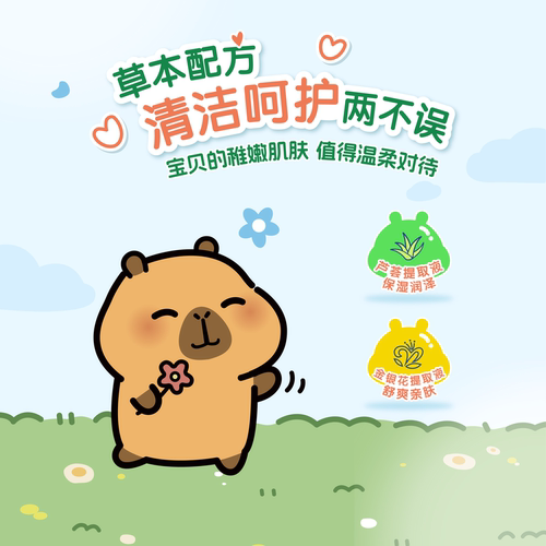 【88vip】清风卡皮巴拉儿童迷你便携装湿纸巾8片8小包袋装湿巾 - 图2