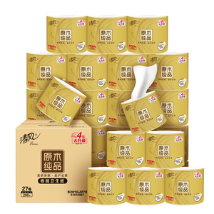 清风高端金装卷纸4层200克27卷