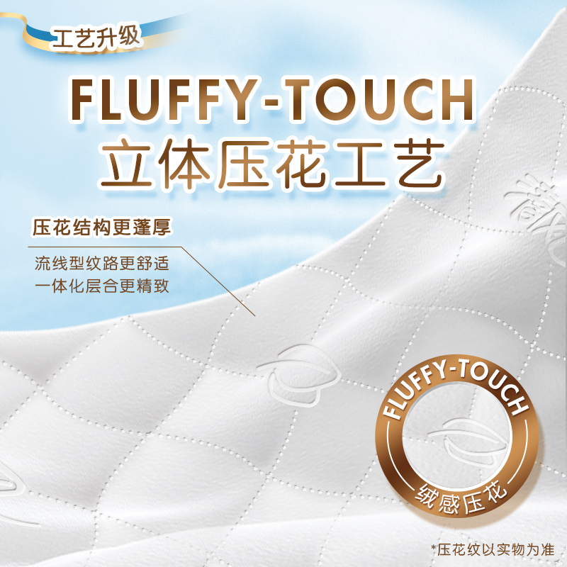 【李昀锐同款】清风抽纸厚柔云柔4层320张30包整箱家用纸巾压花 - 图1