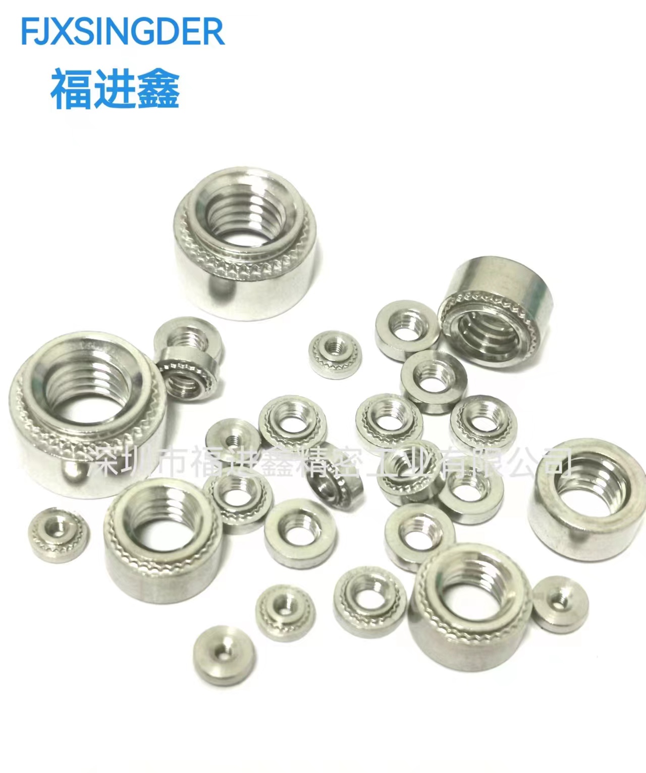 不锈钢压铆螺母CLS-M2/M2.5/M3/M4/M5-0-1-2花齿螺母 钣金螺母 - 图3