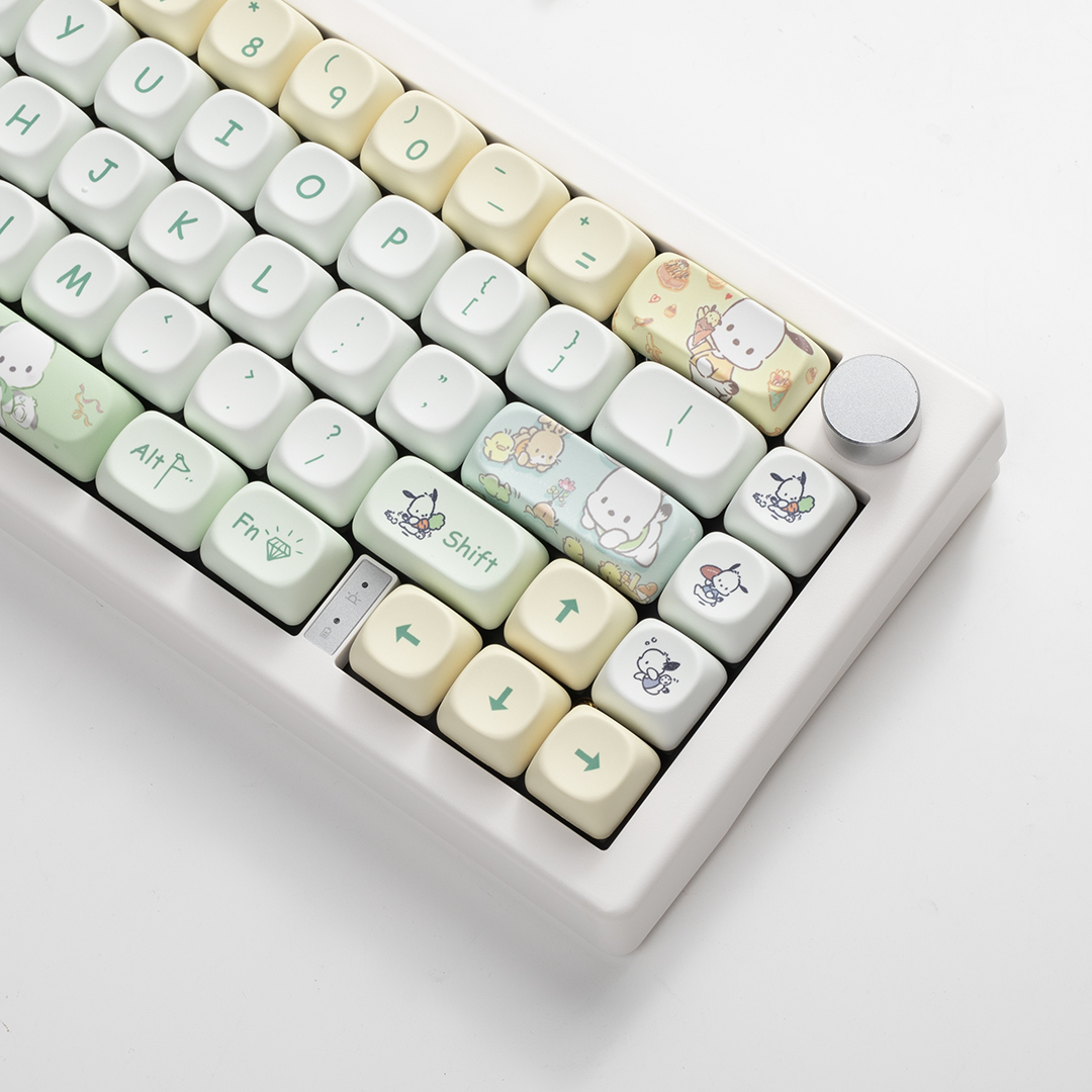 GMK67机械键盘套件gasket结构三模无线蓝牙麻将音RGB静音水蜜桃轴-图1