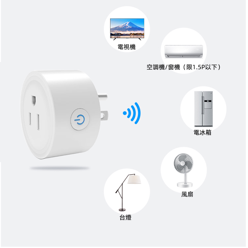 homekit美标国标直连开关WiFi智能插座Siri语音110V台湾定时器10A - 图1