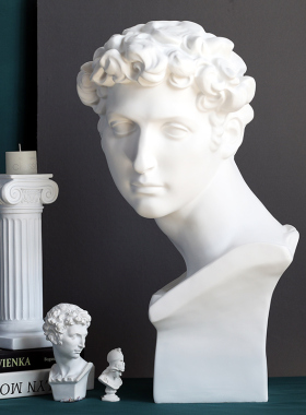 树脂人像设计师风60cm小卫摆件