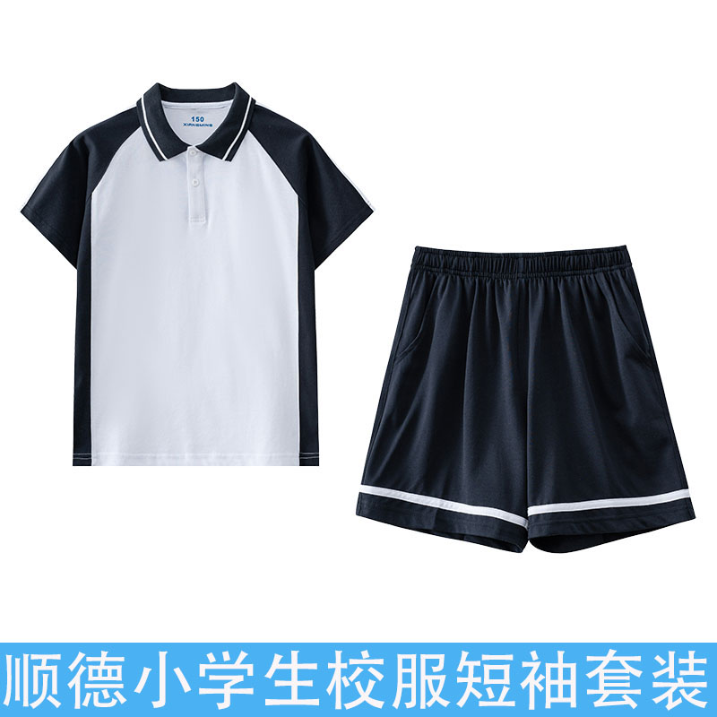 顺德区新款校服小学生冬装夏装男女套装长短袖上衣长短裤运动服-图1