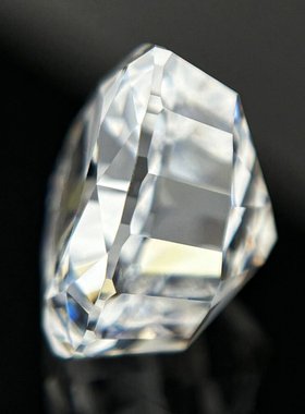 心形冰花切白色锆石裸石 人工合成宝石碎冰切爆闪钻 首饰镶嵌用