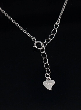 蛋形925银戴妃款项链空托围锆代裸石镶嵌18k 首饰DIY项链空托