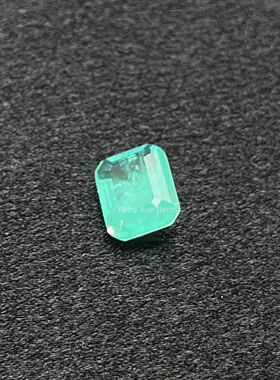 带纹絮长方倒角拼接宝石玻璃裸石薄荷绿仿钻首饰diy镶嵌厂家直销