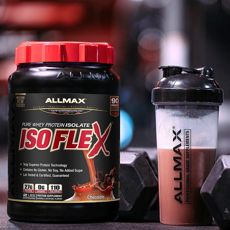 AllMax IsoFlex水解分离乳清蛋白质粉whey 瘦人增肌重健身5磅进口