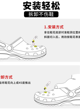 可爱卡通蝴蝶狗猫鞋扣适配Crocs