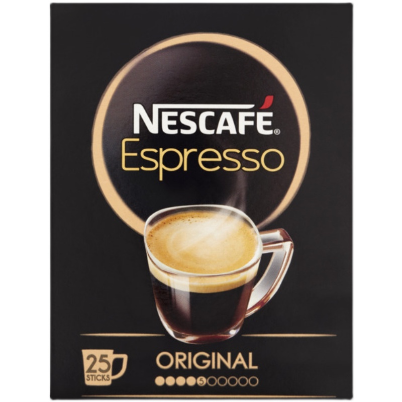 现货荷兰nescafe espresso雀巢意式浓缩无糖脱脂速溶黑咖啡粉条装 - 图2