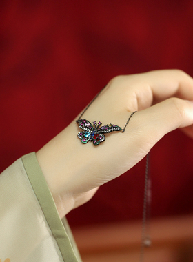 兰术925纯银O字女重工项链高级感